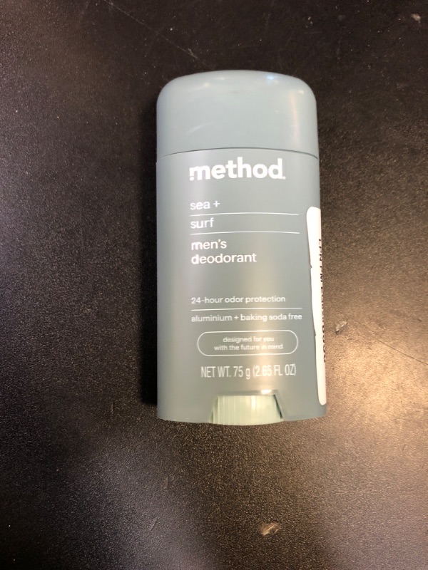 Photo 1 of Method Deodorant, Sea + Surf, 2.65 oz, 24 Hour Odor Protection, 2.65 oz