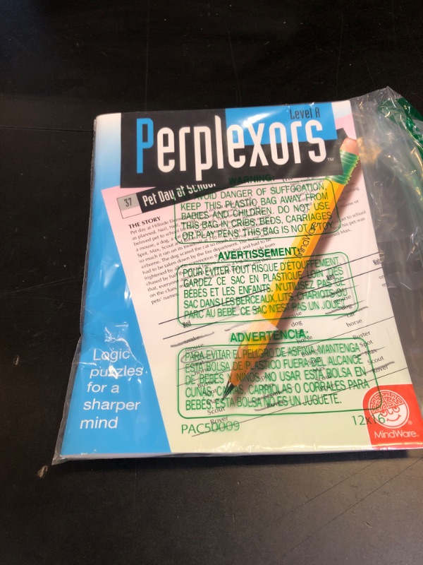 Photo 1 of MindWare Perplexors: Level A Math Games Book - Encourages Deductive Reasoning with Logic Puzzles for Kids and Math Puzzles for Kids Ages 9-12 - Reproducible for Single-Classroom Use - Ages 9 and Up
