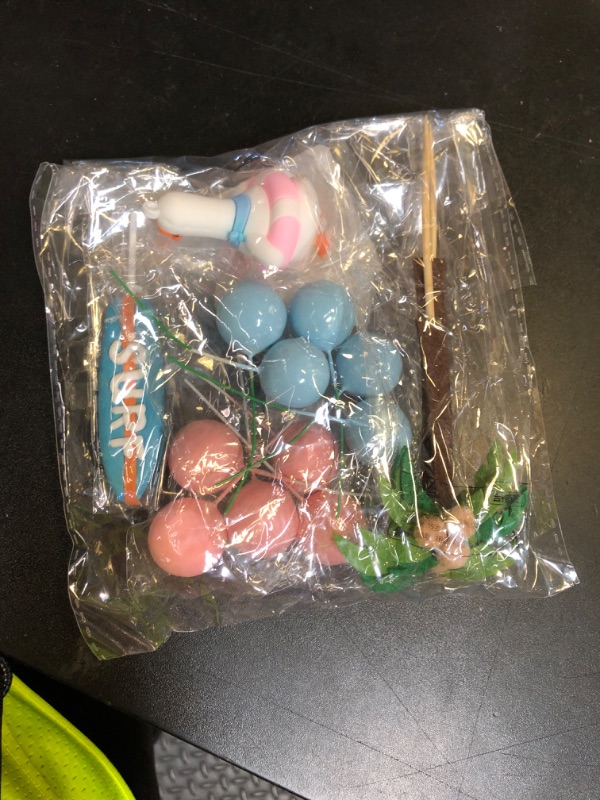 Photo 1 of JeVenis Girls Beach Pool Party Cake Decorations Duck Theme Decor Pool Party Cake Decorations Luau Theme Decor