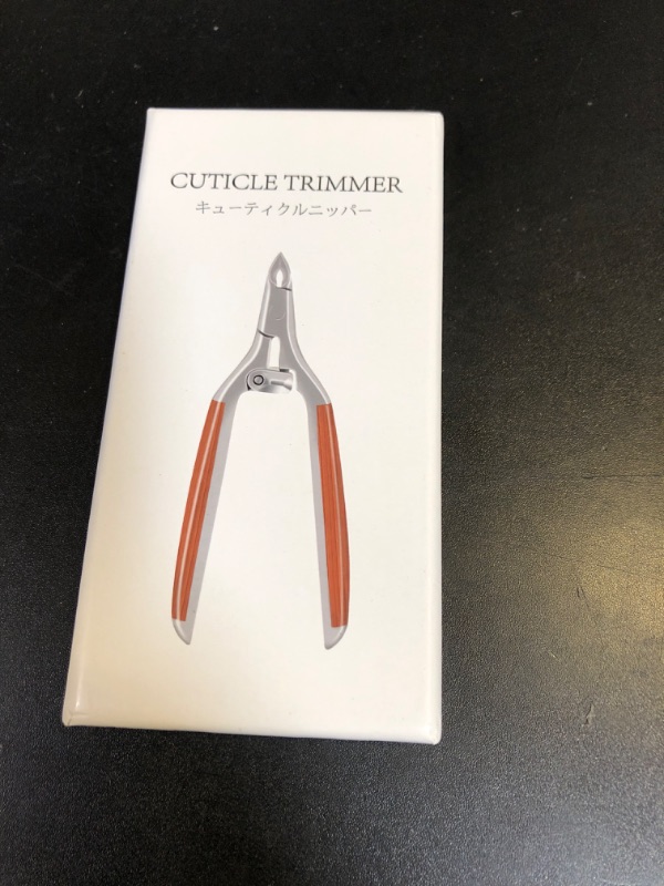 Photo 1 of Cuticle Nippers Professional Cuticle Trimmer, Luxurious Wooden Hnadle Hang Nails Cuticle Cutter Remover Tools Alicate Para Uñas for Pedicure Manicure
