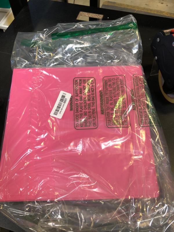 Photo 1 of Carstens 2-Inch Heavy Duty 3-Ring Binder - Side Opening, Bubble Gum Pink, Durable Plastic, Precision No-Gap Rings, Waterproof Cover, No Pockets, Holds 300 Letter Sheets, BPA-Free Made in USA (2840-3R)