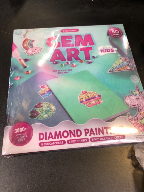 Photo 1 of Dan&Darci Diamond Art Kit for Kids - Gem Painting Arts & Crafts Kits for Ages 6-12, Gifts for 6, 7, 8, 9, 10, 11, 12 Year Old Boy & Girl - Girls Birthday Toys Gift Ideas - Craft Activities for Age 6+