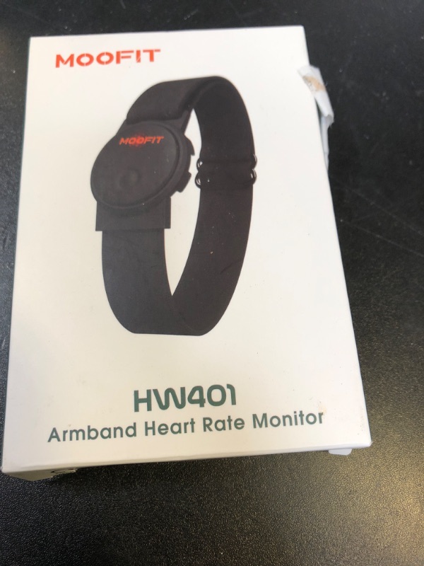 Photo 1 of moofit HW401 Heart Rate Monitor Armband, IP67 Waterproof, Support Bluetooth/ANT+, Rechargeable Optical Heart Rate Sensor Bracelet Works with Wahoo, Strava, Elite HRV
