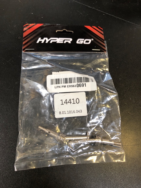 Photo 1 of HYPER GO 14410 1/14 Scale RC Car Accessories Metal CVD Set, Spare Parts RC Vehicle Rotor Shafts for H14MK & 14301 & 14302 (Pair)