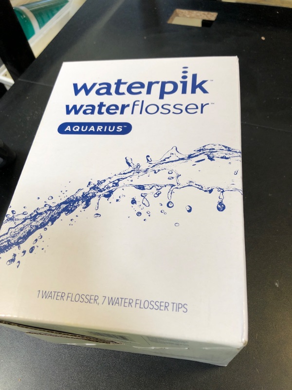 Photo 1 of Waterpik Aquarius Water Flosser For Teeth Cleaning, Gums, Braces, Dental Care, Electric Power With 10 Settings, 7 Tips For Multiple Users And Needs, ADA Accepted, White WP-660, Packaging May Vary