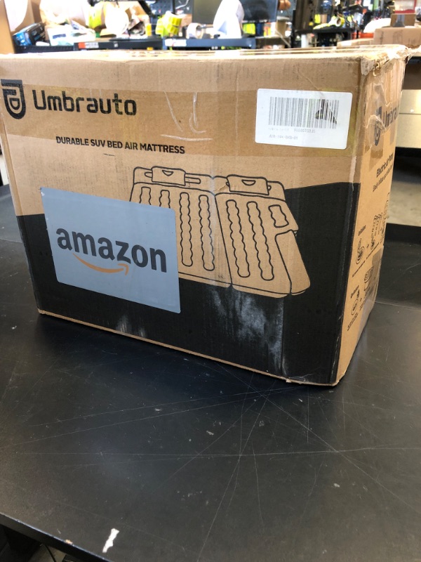Photo 1 of Umbrauto SUV Air Mattress for Trunk: Upgraded Car Camping Mattress with Flocked Surface and Extra Thick Bottom, Van Sleeping Bed for Back Seat with Pump, Nozzle, Repair Patch, Carry Bag