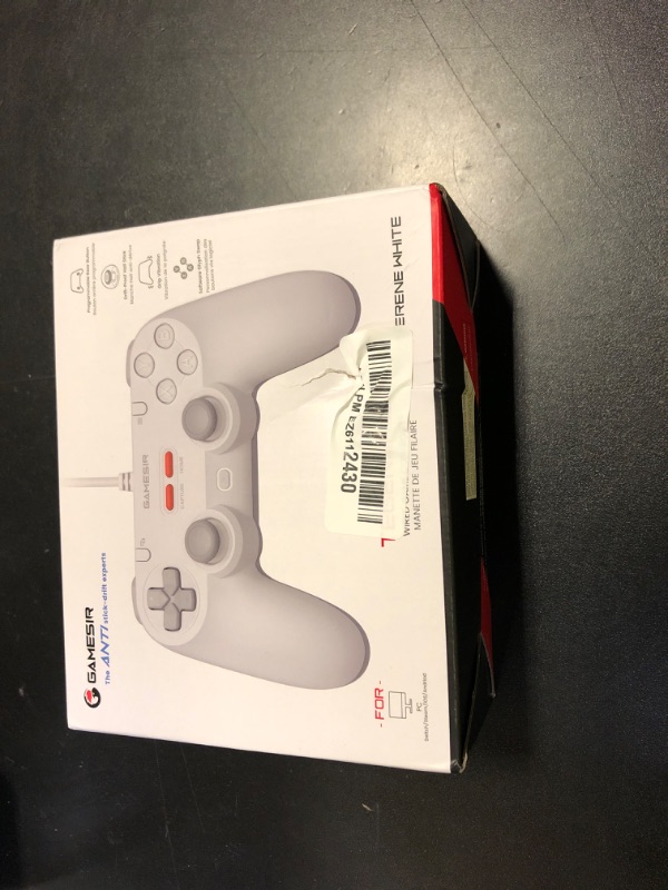 Photo 1 of GameSir Tegenaria Lite Wired Game Controller For Switch, Android, iOS, PC, Steam With Retro 90s Design, Hall Effect Sticks, 1000Hz Polling Rate, Dual Rumble Motors, Mappable Back Buttons, Ultra-Low Latency, Ergonomic Design -Serene White