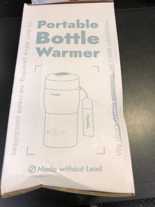 Photo 1 of Papablic Pro Portable Bottle Warmer for Travel – Fast Heating, Built-in Sterilizer, 30W Fast Charge, 5-Temp Control, Easy-Clean Wide Mouth, Baby Milk Warmer for Breastmilk & Formula, Mint Green