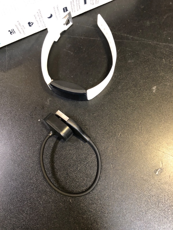 Photo 1 of Fitbit Inspire HR Heart Rate and Fitness Tracker With S and L Bands, White, One Size, 1 Count