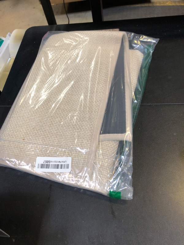 Photo 1 of chakme Bathroom Rugs Mat 36x25, Ultra Thin Non Slip Bath Mat Large Quick Dry Absorbent Bath Mat for Bathroom Floor, (Light Beige, 36"x25")