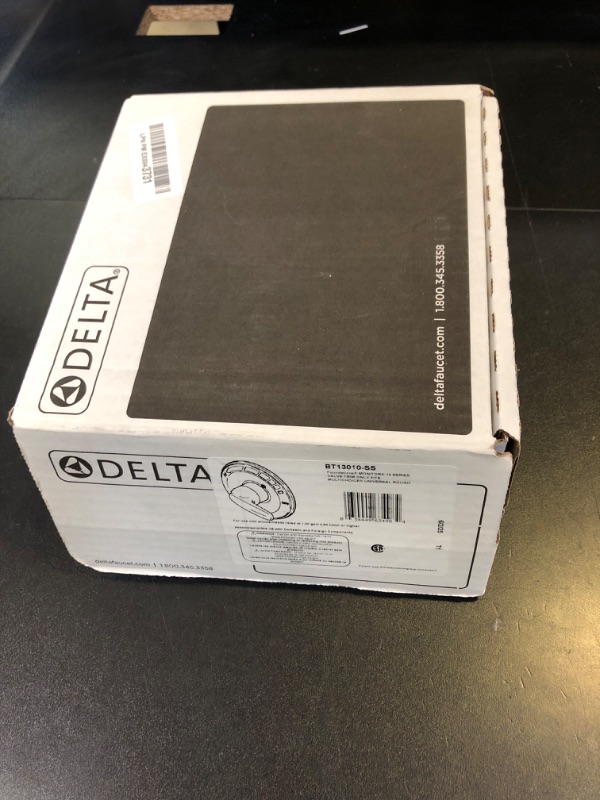 Photo 1 of Delta Foundations 13 Series Single-Function Valve Trim Kit, Brushed Nickel Handle Set for Shower Faucet System, Stainless BT13010-SS (Valve Not Included)