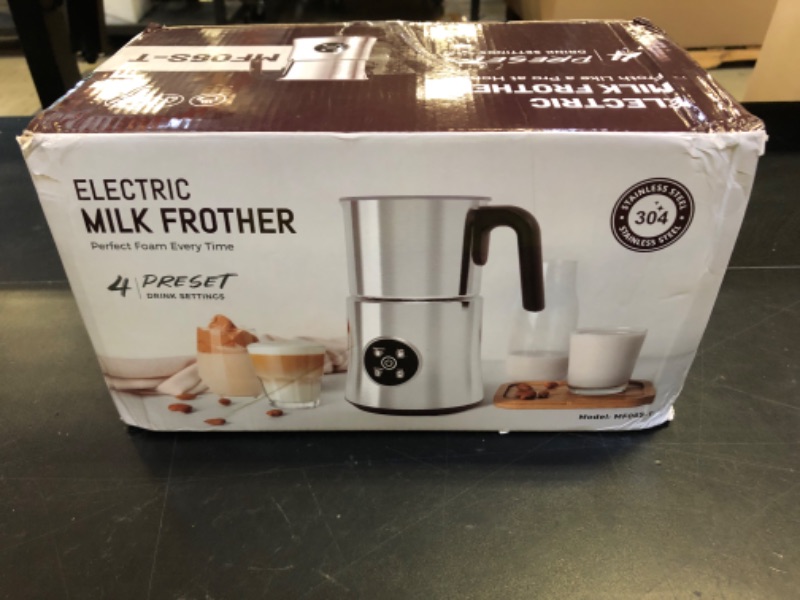 Photo 1 of Milk Frother and Steamer, Large Capacity Detachable Electric Milk Frother, Automatic Warm and Cold Foam Maker, Hot Chocolate Maker, BPA Free