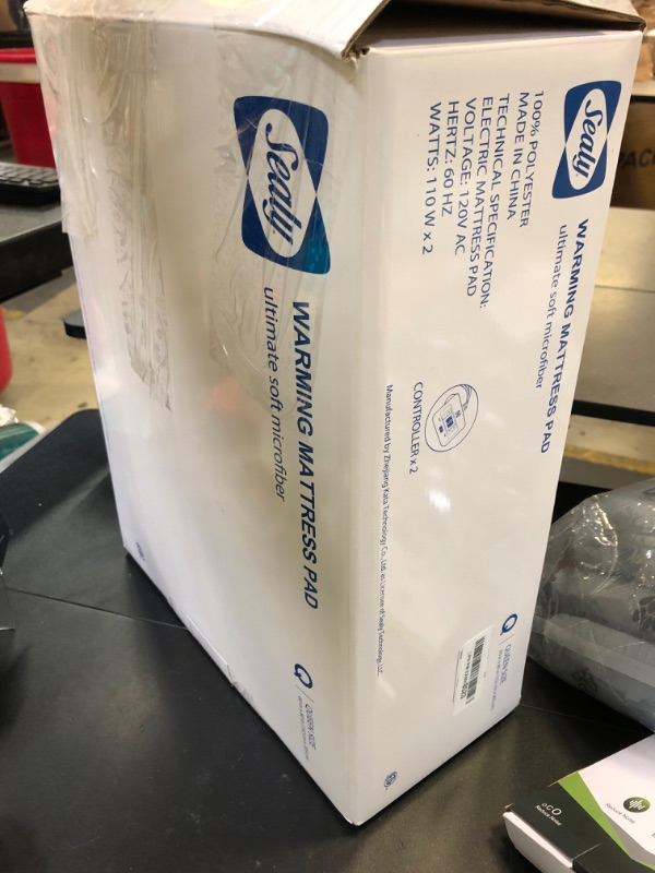 Photo 1 of Sealy Electric Mattress Pad Queen Size, 10 Heating Settings Heated Mattress Pad, Bed Warmer with Dual Controller & Auto Off 1-12 Hours, Fit Up to 17 Inch, Machine Washable, 60"x80"