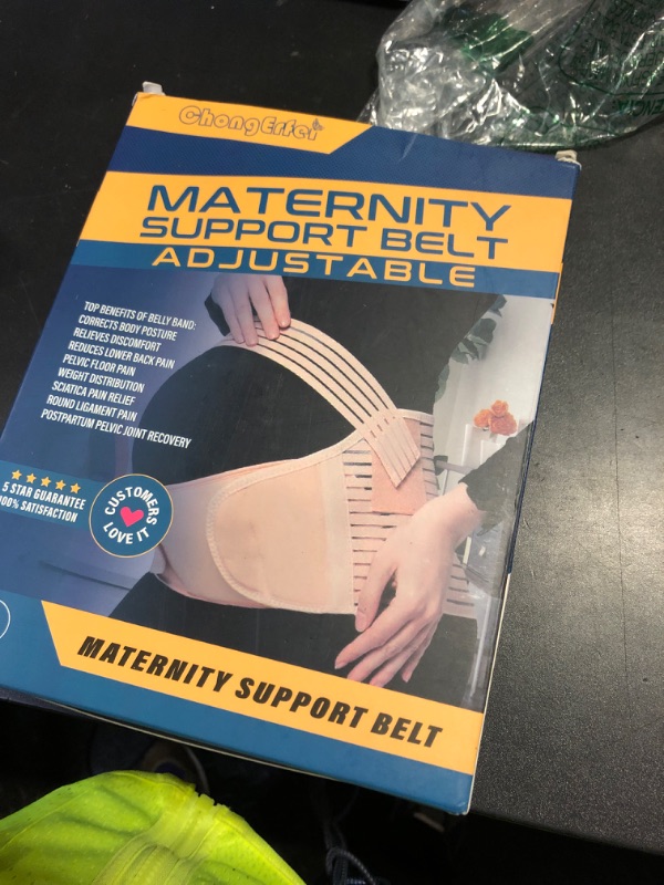Photo 1 of ChongErfei Maternity Belt, Pregnancy 3 in 1 Support Belt for Back/Pelvic/Hip Pain, Maternity Band Belly Support for Pregnancy Belly Support Band (L: Fit Ab 39.5"-51.3", Black)