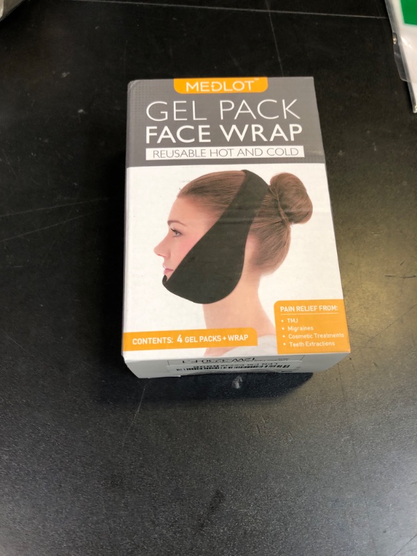 Photo 1 of LotFancy Wisdom Teeth Ice Pack Head Wrap, Face Ice Pack for TMJ Jaw Toothache Pain Relief, with 4 Reusable Hot Cold Therapy Gel Packs, for Chin, Oral and Facial Surgery, for Kids, Teens, Petite Adults