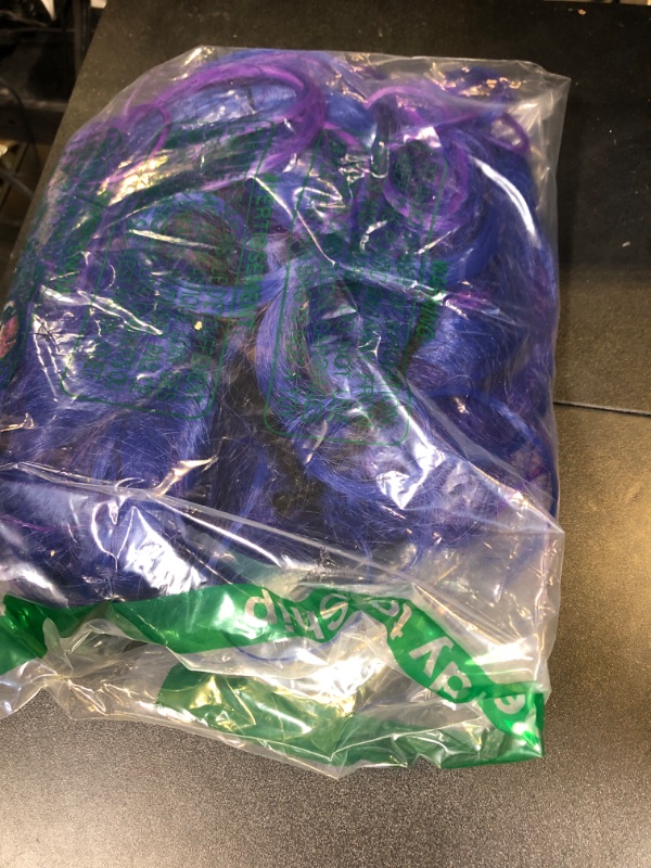 Photo 1 of Topcosplay Kids wig for Girls Blue and Purple Wig Halloween Costume Cosplay Wig Long Wavy