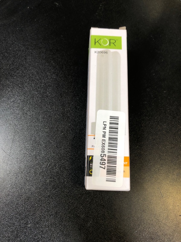Photo 1 of KOR - 13 Watt Double Tube - G24Q-1 (4 Pin) Base, 2700K Warm White - CFL Light Bulb. Replaces Sylvania 20682 CF13DD/E/827 and GE 97594 F13DBX/827/ECO4P - 4 Pack (Warm White)