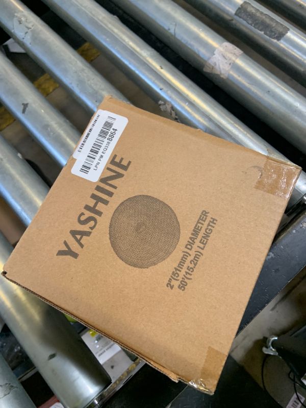 Photo 1 of YASHINE PVC HOSE 2"*50ft, Pool Backwash Hose, Heavy Duty Reinforced Blue PVC Lay Flat Water, For Swimming Drain Pools and Clean Filters, with 2 Clamp