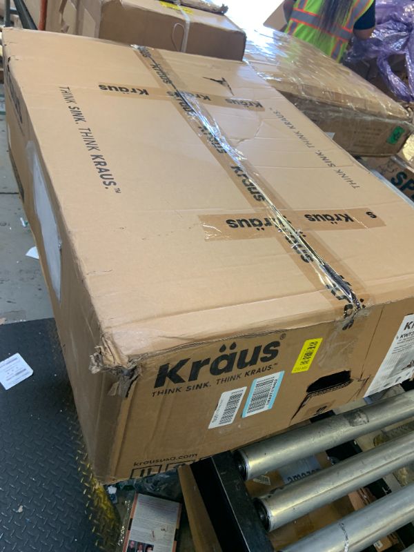Photo 1 of KRAUS Kore 33-in Drop-In Workstation 16 Gauge Stainless Steel Single Bowl Kitchen Sink with Accessories