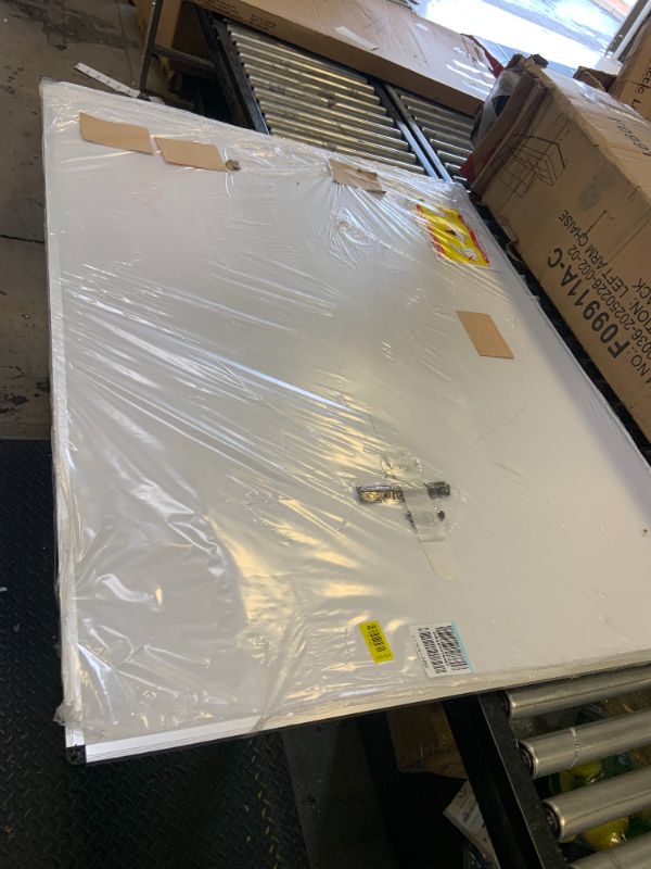 Photo 1 of VIZ-PRO Large Cork Bulletin Board, 60 X 48 Inches, Wall-Mounted Corkboard with Silver Aluminium Frame for School, Office, and Home 5' X 4'