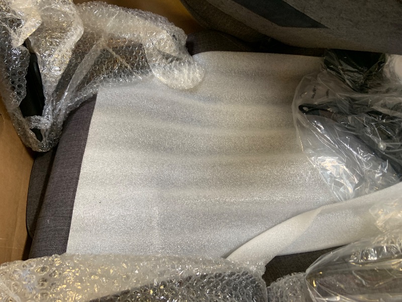 Photo 1 of Corsair TC100 Relaxed Gaming Chair - Fabric - Racing-Inspired Design - Lumbar Pillow - Detachable Memory Foam Neck Pillow - Adjustable Seat Height - Adjustable Armrests - Gray and Black