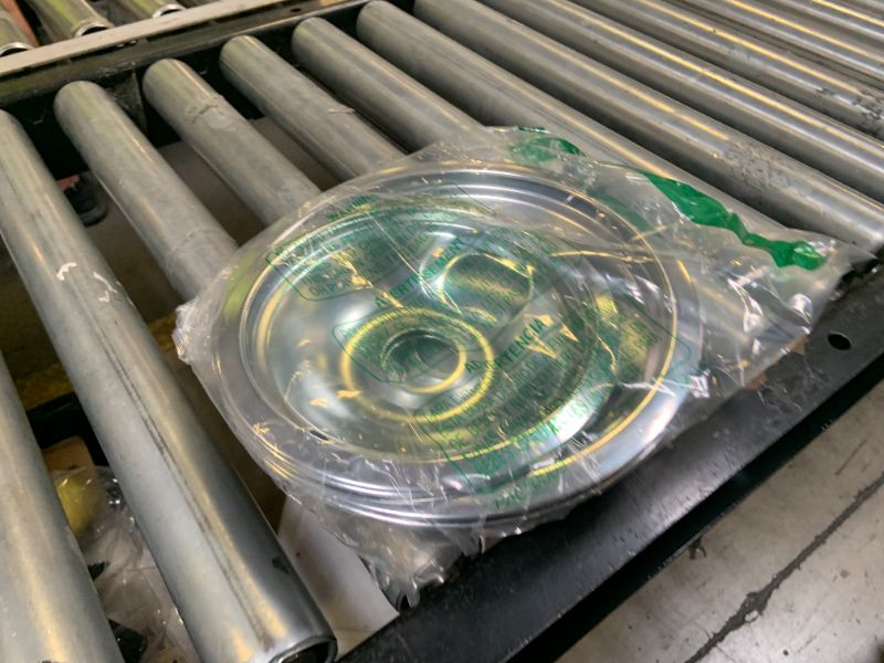 Photo 1 of Drip Pans Electric Stove Drip Pans, Chrome Stove Drip Pans Replacement Compatible for Most Plug-in Electric Ranges include Silver 2 * 6in and 2 * 8in