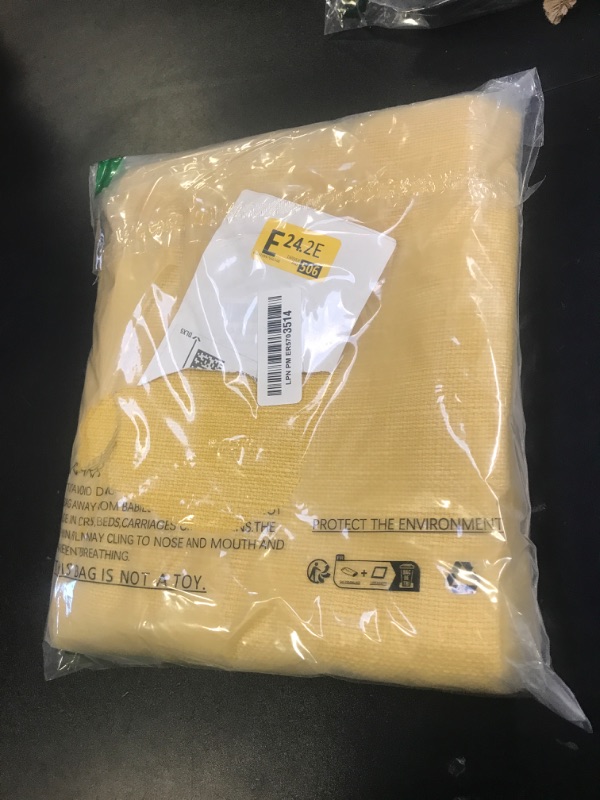 Photo 1 of BALCONY & FALCON Rectangle Tablecloth Washable Wrinkle Resistant and Water Proof Table Cloth Decorative Linen Fabric Tablecloths for Dining Parties Kitchen Wedding and Outdoor Use (Yellow, 55x95)