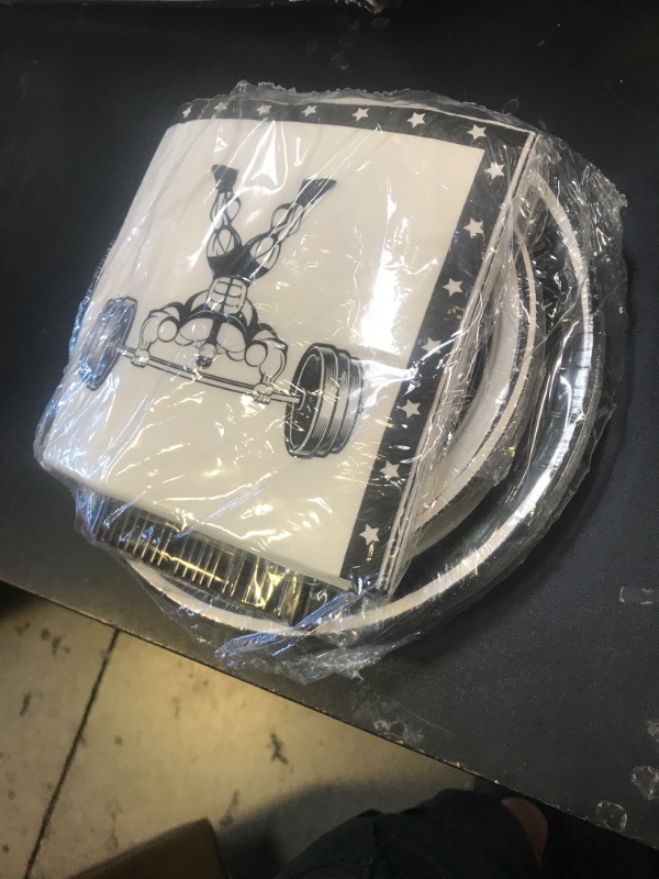 Photo 1 of 96 Pcs Gym Birthday Party Supplies Bodybuilder Theme Paper Plates Weightlifting Party Plates and Napkins Forks Barbell Birthday Party Decorations for Gym Lovers and Weight Lifters Serves 24