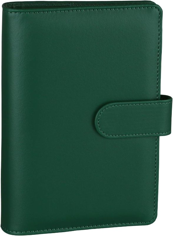 Photo 1 of A6 Notebook Binder 6 Ring Refillable Budget Planner Cover for A6 Refill Paper,  Dark Green