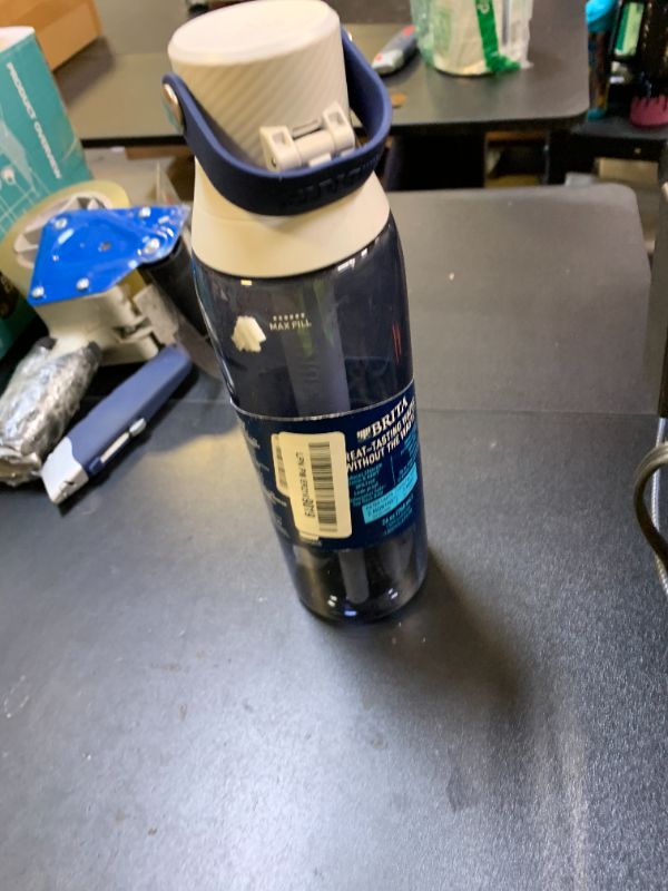 Photo 1 of Brita Hard-Sided Plastic Premium Filtering Water Bottle, BPA-Free, Reusable, Replaces 300 Plastic Water Bottles, Filter Lasts 2 Months or 40 Gallons, Includes 1 Filter, Night Sky - 26 oz.
