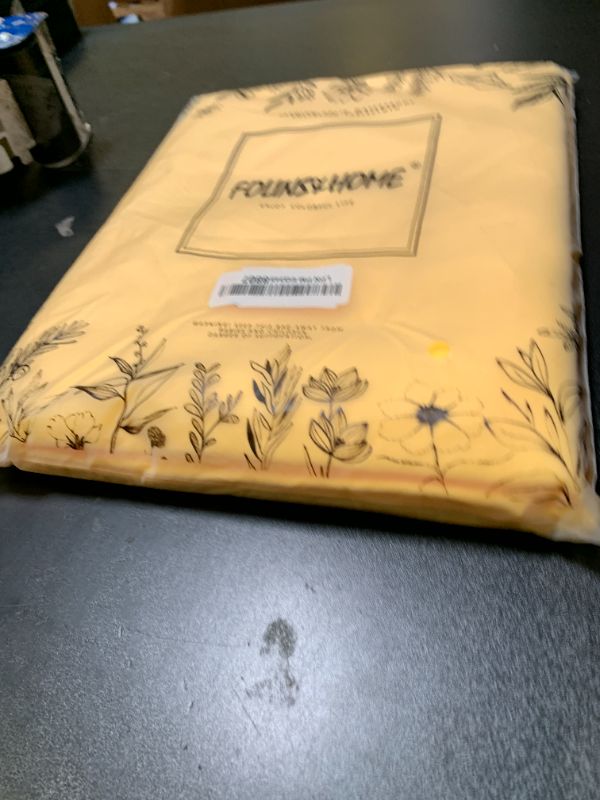 Photo 1 of FOLINS&HOME 2 Pack Yellow Rectangle Tablecloth - 54 x 54 Inch Wrinkle Free Waterproof Polyester Table Cloths, Spillproof 210 GSM Washable Table Cover for Party, Banquet, Square/Rectangular (2 Pcs)
