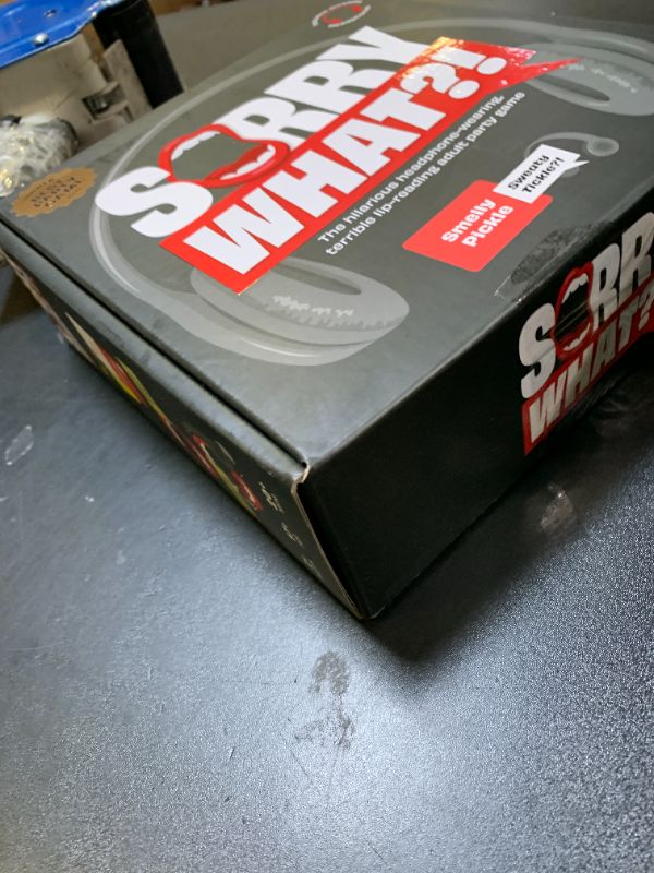 Photo 1 of Sorry What Game - Uncensored Lip Reading Party Games for Adults - Based On The Headphone Challenge TikTok Trend - 2+ Players 40,000 Funny Phrase Combos - Card Games for Adults & Friends (Ages 17+)