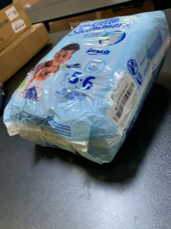 Photo 1 of Huggies Little Swimmers Disposable Swim Diapers, Size 5-6 (32+ lbs), 17 Ct DAMAGED PKG
