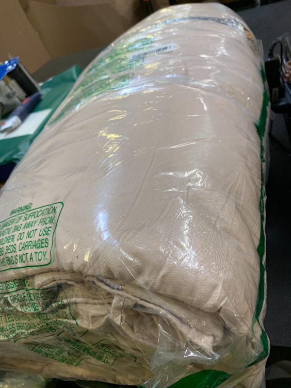 Photo 1 of EASELAND Oversized King Down Alternative Comforter - Quilted Duvet Insert for All Seasons, Soft Lightweight with Corner Tabs, Summer Winter Warm Bedding, Beige 98x116 Inches