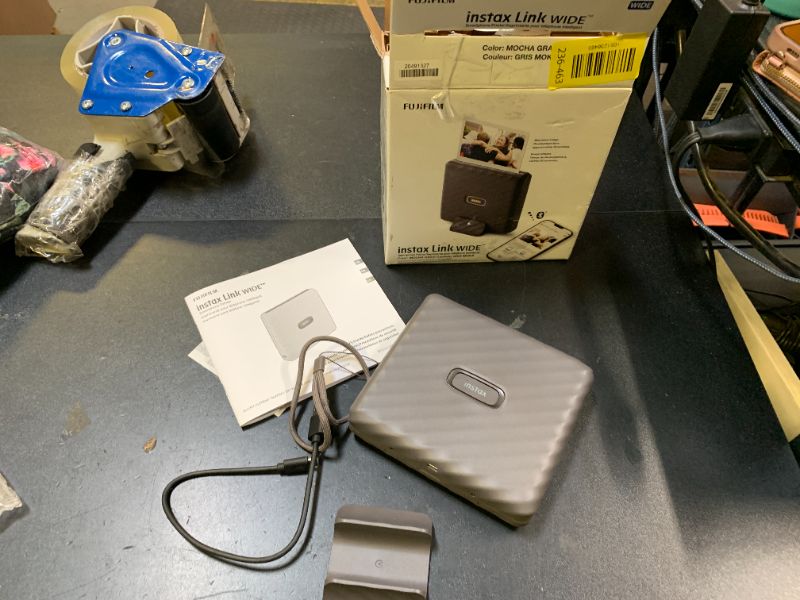 Photo 1 of Fujifilm Instax Link Wide Printer - Mocha Gray