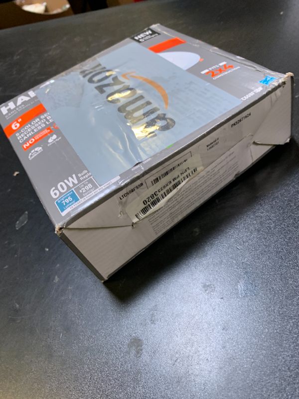 Photo 1 of HALO RL 5/6-Inch LED Recessed Lighting Retrofit Trim with Selectable Lumens and Color Temperature - RL56LS9FSD2W1EWH