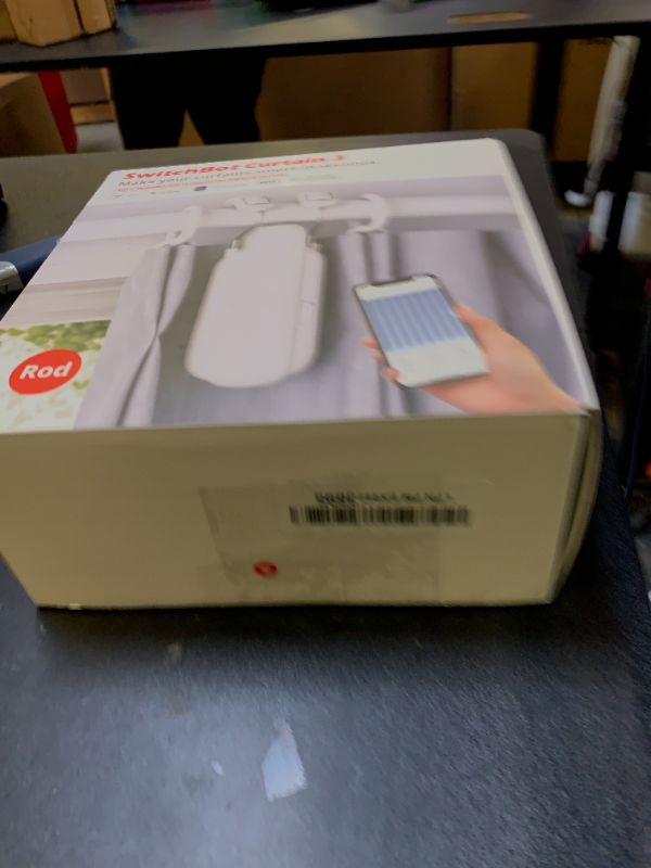 Photo 1 of SwitchBot Automatic Curtain Opener - Bluetooth Remote Control Smart Curtain with App/Timer, Upgraded High-Performance Motor, Add SwitchBot Hub to Work with Alexa, Google Home, HomeKit
