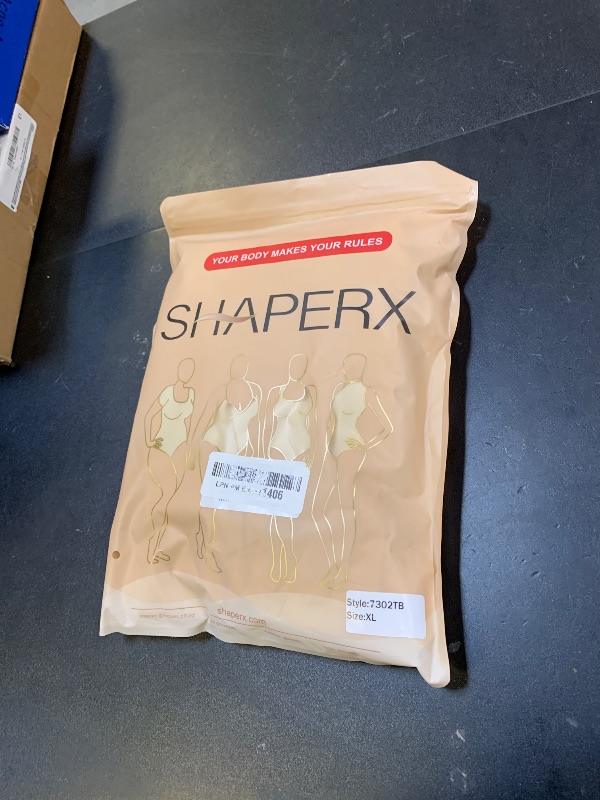 Photo 1 of SHAPERX Women's Fajas Colombianas Tummy Control Shapewear Postpartum Full Body Shaper Butt Lifter Bodysuit, SZ7302-Beige-XL