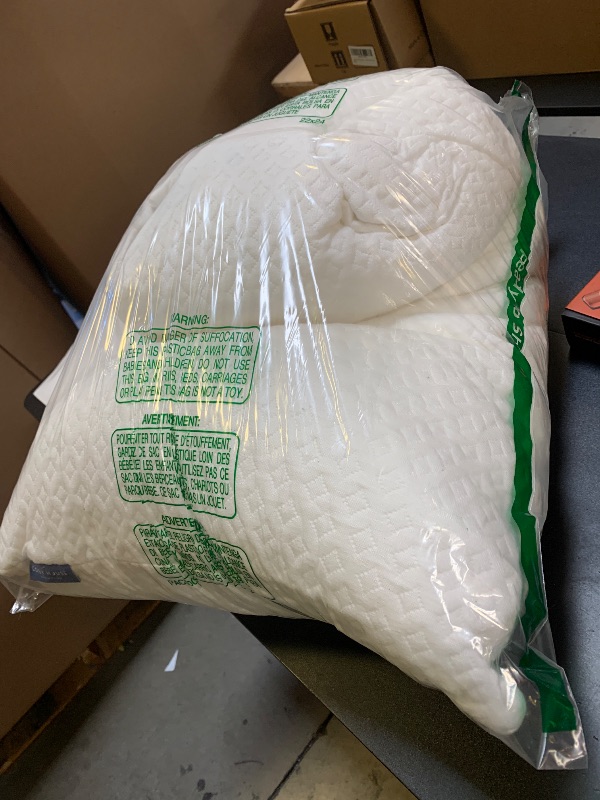 Photo 1 of Cosy House Collection Luxury Rayon Derived from Bamboo Shredded Memory Foam Pillow - Adjustable & Removable Fill - Cool & Breathable Cover with Zipper for Side, Back, & Stomach Sleepers (King)