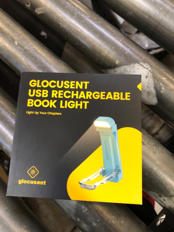 Photo 1 of Glocusent USB Rechargeable Book Light for Reading in Bed, Portable Clip-on LED Reading Light, 3 Amber Colors & 5 Brightness Dimmable, Compact & Long Lasting, Perfect for Book Lovers, Kids