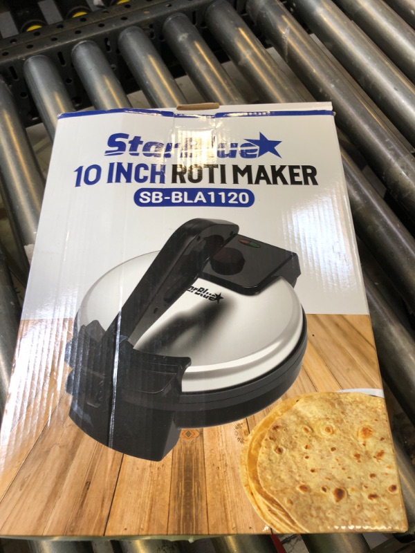 Photo 1 of 10inch Roti Maker by StarBlue with FREE Roti Warmer and Removable Handle - The automatic Stainless Steel Non-Stick Electric machine to make Indian style Chapati, Tortilla, Roti AC 110V 50/60Hz 1200W