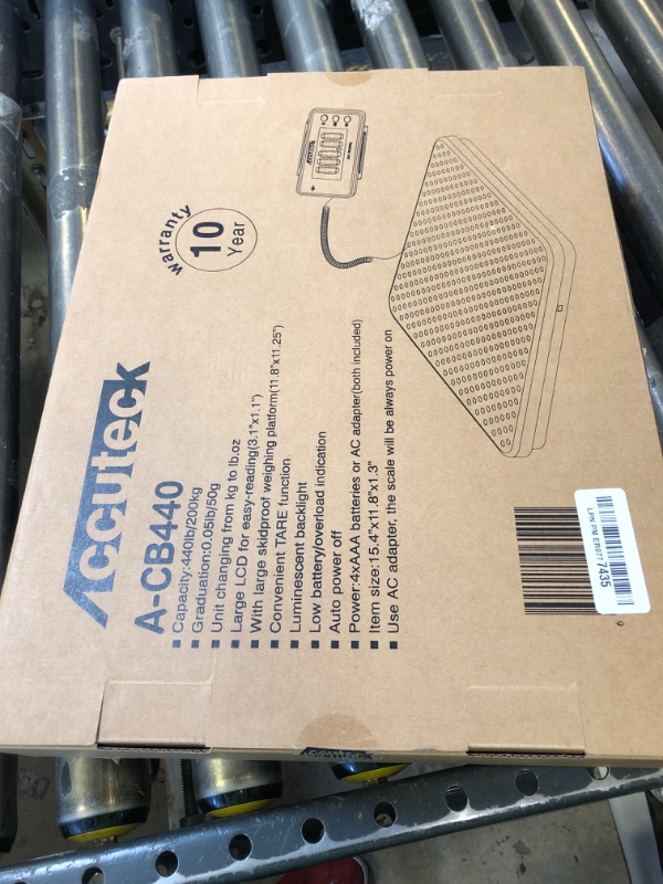 Photo 1 of Accuteck 440lb Heavy Duty Digital Metal Industry Shipping Postal Scale W/C