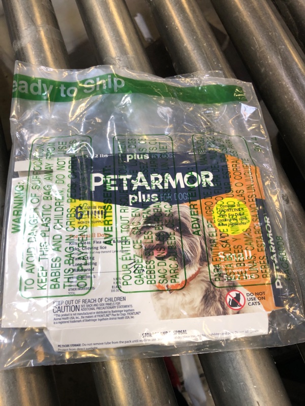 Photo 1 of PetArmor Plus for Dogs Flea and Tick Prevention for Dogs, Long-Lasting & Fast-Acting Topical Dog Flea Treatment, 6 Count, small