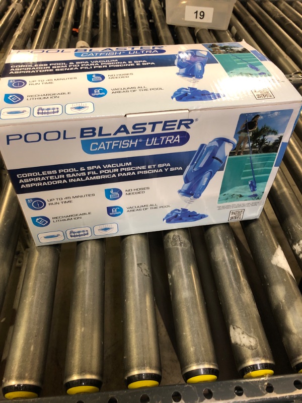 Photo 1 of POOL BLASTER Catfish Ultra Rechargeable, Battery-Powered, Pool-Cleaner, Ideal for In-Ground Pools and Above Ground Pools for Cleaning Leaves, Dirt and Sand & Silt.
