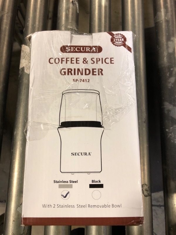 Photo 1 of secura coffee and spice grinder