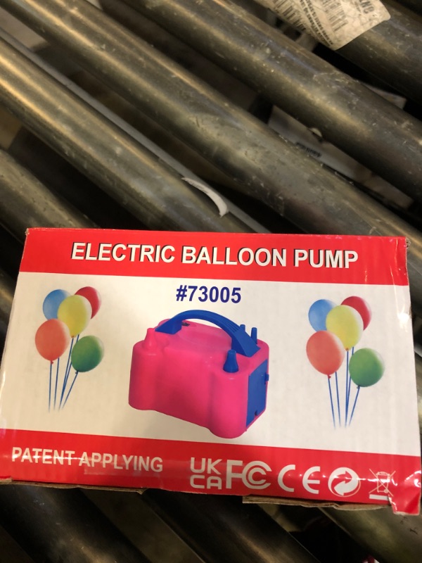 Photo 1 of Growsun Balloon Pump Electric, Balloon Inflation Pump 110V 600W Portable Automatic Dual Nozzle Inflator with Tying Tools for Birthday Gender Reveal Baby Shower Party Decorations