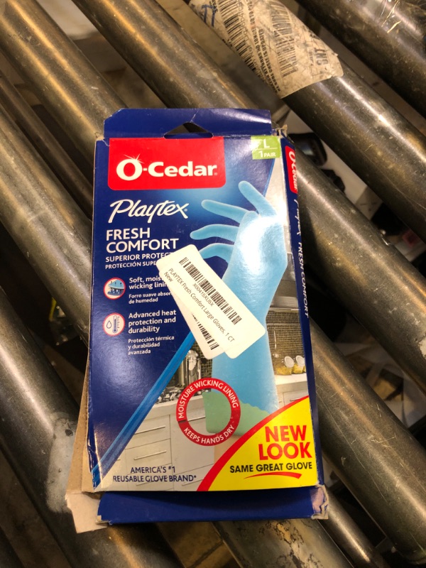 Photo 1 of PLAYTEX Fresh Comfort Large Gloves, 1 CT