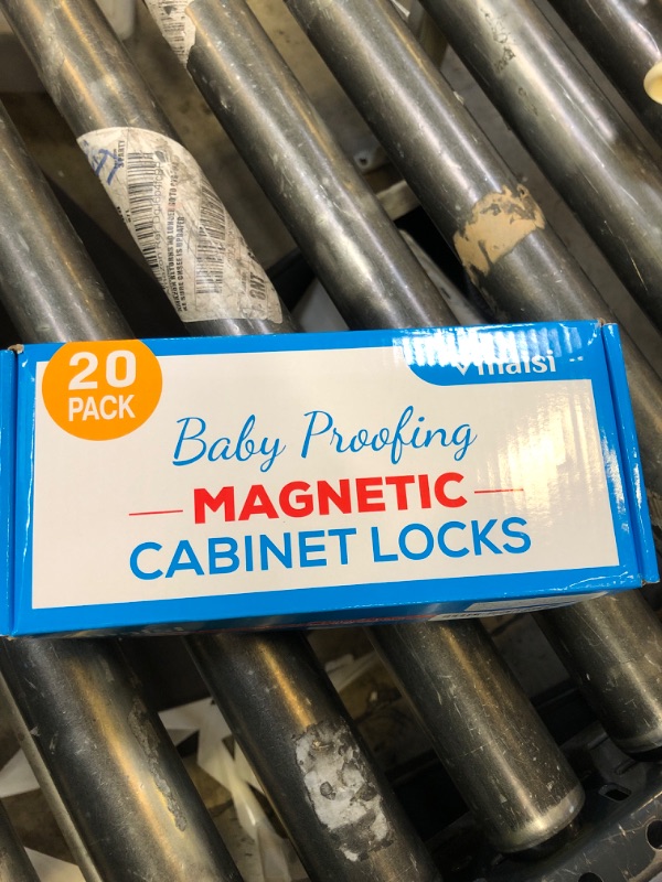 Photo 1 of 20 Pack Magnetic Cabinet Locks Baby Proofing - Vmaisi Children Proof Cupboard Drawers Latches - Adhesive Easy Installation