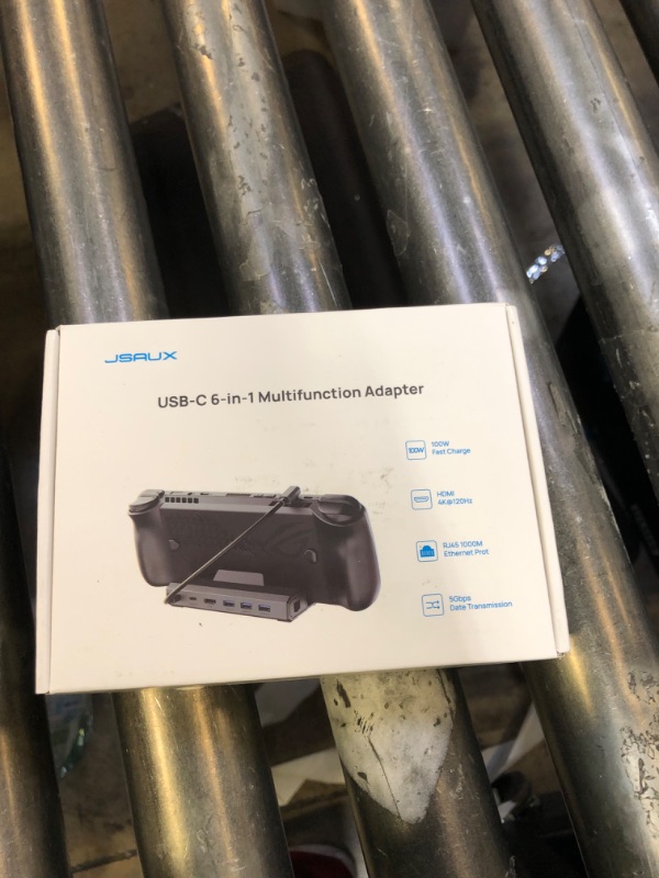 Photo 1 of JSAUX Upgraded Docking Station for Steam Deck OLED/ROG Ally X/Legion Go (S)/MSI Claw, 6-in-1 Steam Deck Dock with HDMI 4K@120Hz, Gigabit Ethernet, 3 USB A 3.0, 100W Charge, for Steam Deck-HB0603
