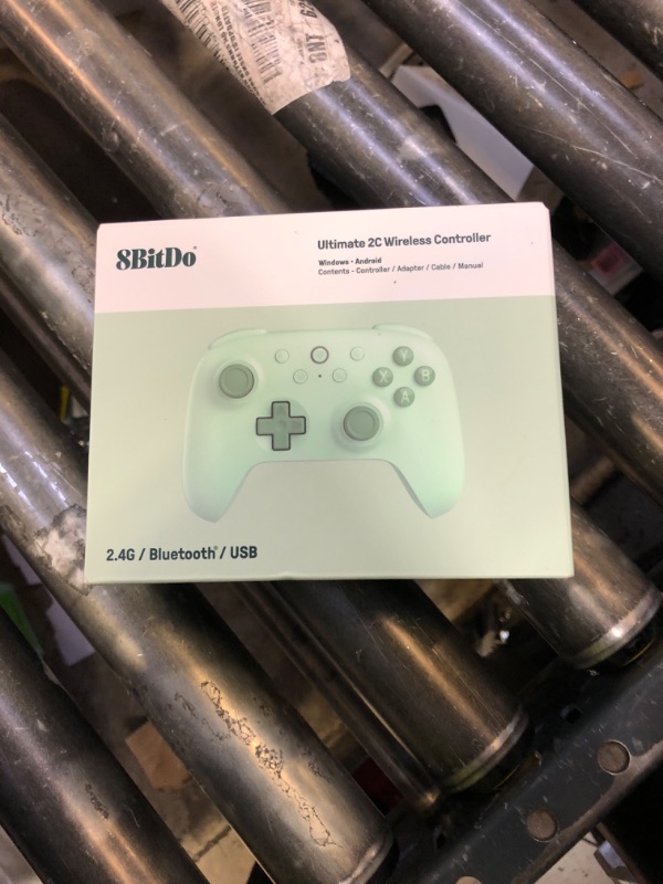 Photo 1 of 8BitDo Ultimate 2C Wireless Controller for Windows PC and Android, with 1000 Hz Polling Rate, Hall Effect Joysticks and Triggers, and Remappable L4/R4 Bumpers (Green)